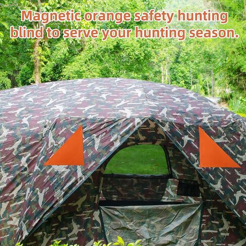 Blaze Orange Safety Panel Set, Waterproof Hunting Blinds Panels with Magnet Buttons and A Storage Bag Suitable for Ground and Tree Stand Hunting Blinds Tents in Saudi Arabia