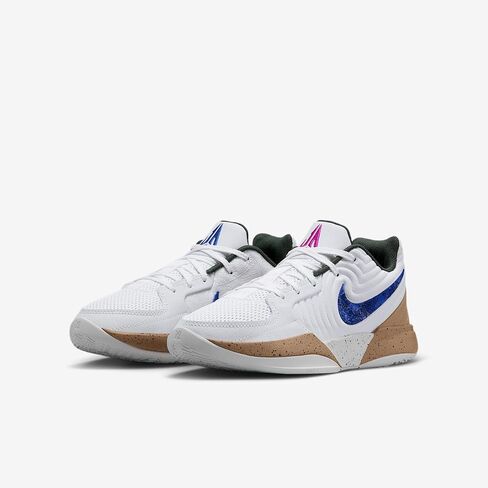 Nike Ja 2 'Big Kids' Basketball Shoes (FV5633-101, White/Hemp/Vintage Green/Astronomy Blue) in Saudi Arabia