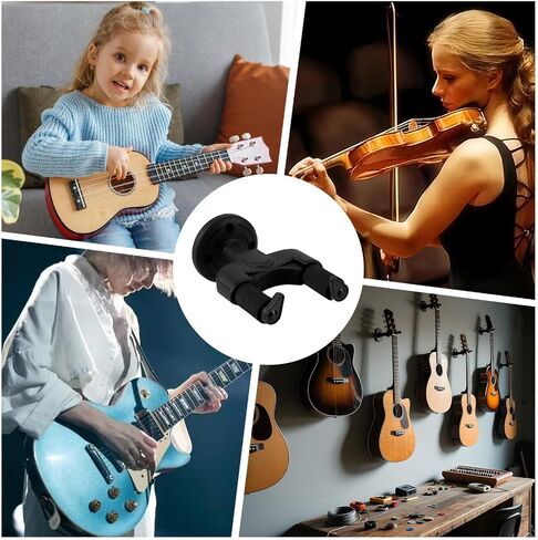 Guitar Wall Mount - Electric Guitar Wall Mount Hooks - Ukulele Rack Instrument Accessories for Mandolin Violin Banjo Display Collection Storage Organization in Saudi Arabia