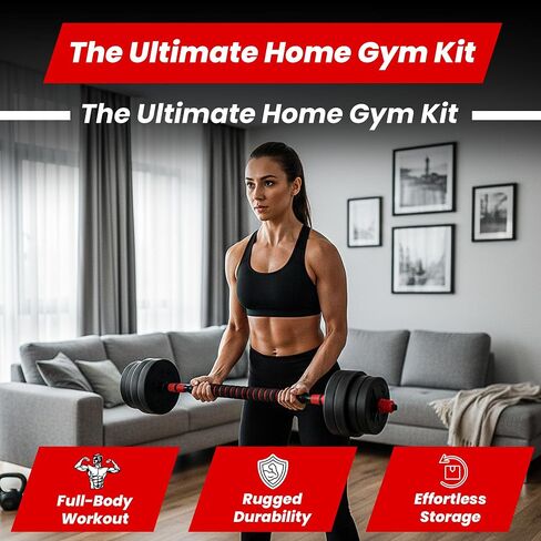 Adjustable Dumbbells Set-Non Slip Dumbbell Weight Set 22/44/66/88 Lb for Home Gym, Free Weights Dumbbells Set-All in One Dumbell Set & Barbell Combo-Adjustable Weights Set-Dumb Bells for Men & Women in Saudi Arabia
