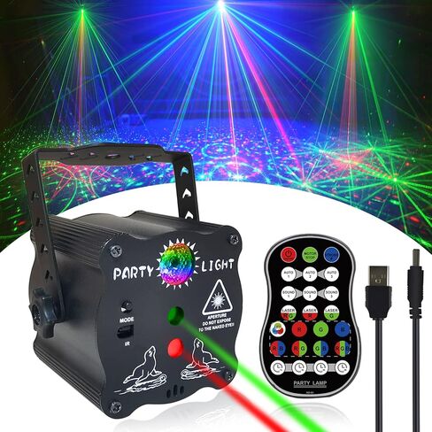 أضواء حفلات الديسكو - ضوء DJ ستروب صغير يعمل بالصوت، إضاءة LED محمولة لغرفة المنزل ولتجمع عائلة الكاريوكي in Kuwait