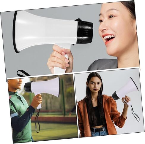 VICASKY Portable Handheld Megaphone Loudspeaker with Recording Function Plastic Small Size for Events Sports Cheerleading and Outdoor Use in Saudi Arabia