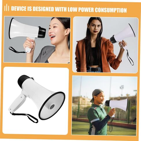 VICASKY Portable Handheld Megaphone Loudspeaker with Recording Function Plastic Small Size for Events Sports Cheerleading and Outdoor Use in Saudi Arabia