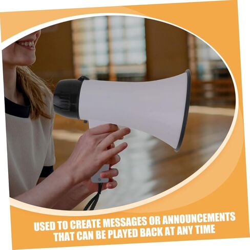 VICASKY Portable Handheld Megaphone Loudspeaker with Recording Function Plastic Small Size for Events Sports Cheerleading and Outdoor Use in Saudi Arabia
