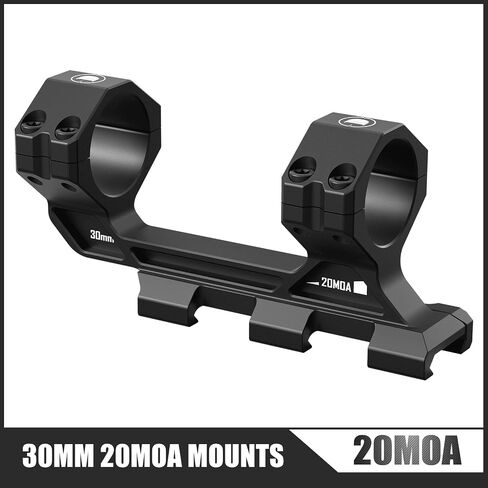 One-Piece 20 MOA Cantilever Scope Mounts 34mm or 30mm Tube High Precision Shockproof for Picatinny Rail in Saudi Arabia