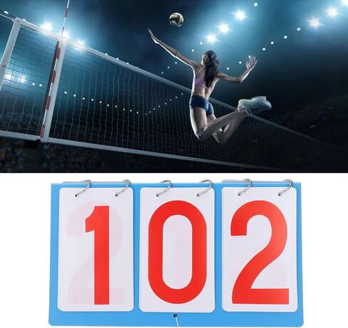 Portable 3 Digit Flip Scoreboard Multifunctional Score Keeper for Volleyball Basketball Table Tennis in Saudi Arabia