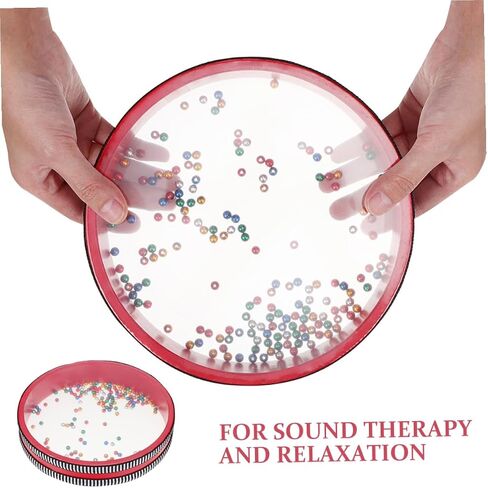 Double Sided Ocean Drum Sound Bath Instrument for Relaxation and Early Education Calming Bead Drum for Boy Girl and Adults for Home Nursery Yoga and Music Therapy Sessions in Saudi Arabia