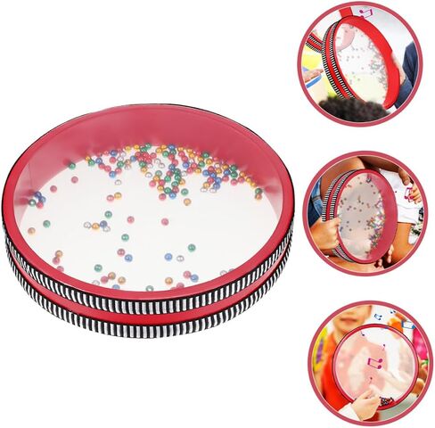 Double Sided Ocean Drum Sound Bath Instrument for Relaxation and Early Education Calming Bead Drum for Boy Girl and Adults for Home Nursery Yoga and Music Therapy Sessions in Saudi Arabia