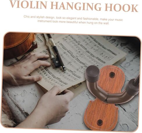Wall-mounted Violin Hook and Viola Hanger Convenient Storage Solution for Violins Violas and Erhus Bow Hook Sturdy Space-saving Design for Home and Music Studios in Saudi Arabia