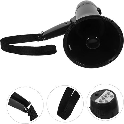 Milisten Handheld Megaphone Bullhorn for Sports Cheering Portable and Loud Speaker with Recording for Outdoor Events and Requires Aa Batteries in Saudi Arabia