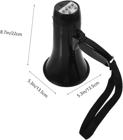 BESTonZON مكبر صوت صغير محمول خفيف الوزن لتجمعات التشجيع للاستخدام في حالات الطوارئ وتسجيل البطاريات التي تعمل بالبطارية (غير متضمنة) in Saudi Arabia