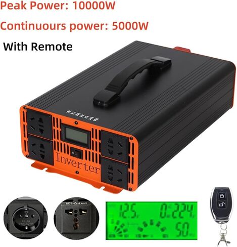 Inverter 10000W/12000W Inverter Converter Voltage Transformer DC 12/24/48/60V to AC 220V 110V(12V_110V(60HZ))(24V-110V(60HZ)) in Saudi Arabia