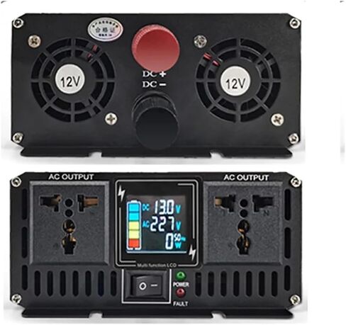 Inverter 5000W 4000W 3000W Double Socket LCD Display DC 12V 24V to AC 220V 110V Voltage Converter Power Supply(Peak Power 5000W,12V_120V(50HZ))(Peak Power 4000w,48V-120V(50HZ)) in Saudi Arabia
