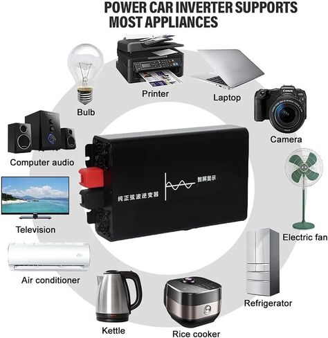 العاكس 12KW 8KW عاكس الطاقة 12V 24V 48V إلى AC 220V 8000W 12000W محول التردد (96V_230V-240V(50HZ))(72V-220V(60HZ)) in Kuwait