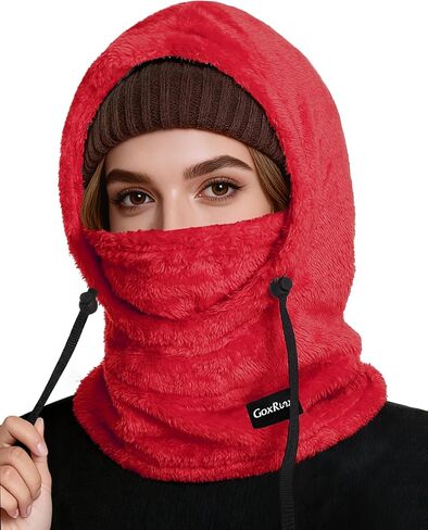 Ski Mask Fleece Balaclava, Winter Face Mask Windproof Neck Cover Warmer Hat Hood for Men Women in Saudi Arabia