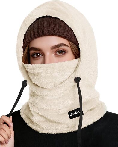 Ski Mask Fleece Balaclava, Winter Face Mask Windproof Neck Cover Warmer Hat Hood for Men Women in Saudi Arabia
