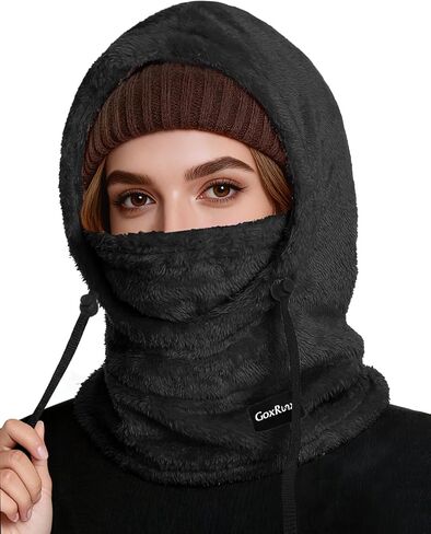 Ski Mask Fleece Balaclava, Winter Face Mask Windproof Neck Cover Warmer Hat Hood for Men Women in Saudi Arabia
