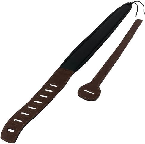 CMC Cowhide Leather Guitar Strap for Acoustic, Electric, Bass Instrument, Premium, Adjustable, 3 1/4" Wide, in Saudi Arabia