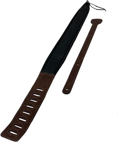 CMC Cowhide Leather Guitar Strap for Acoustic, Electric, Bass Instrument, Premium, Adjustable, 3 1/4" Wide, in Saudi Arabia