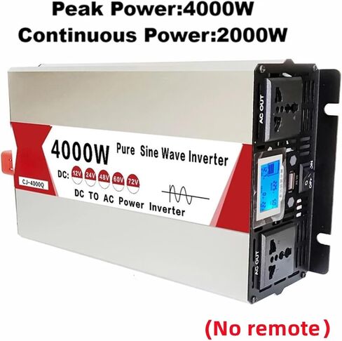 Inverter 12v 220v 4000W 5000W 24V 48V 60V 72V to 110V220V Voltage Converter Inverter USB Charging(Peak Power 4000W,60V_220V 50HZ)(Peak Power 4000w,24V-220V 50HZ) in Saudi Arabia