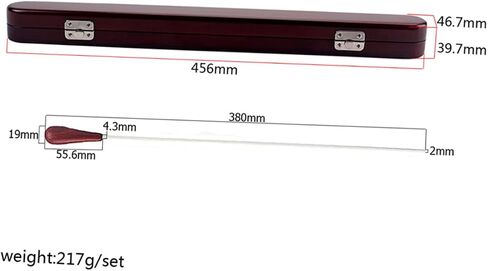 Garneck Music Director Baton Box Case Conducting Stick Storage for Orchestra Director Material Rc in Saudi Arabia