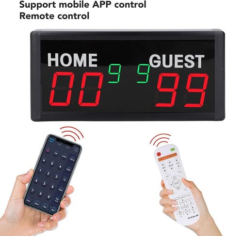 Aramox Digital Scoreboard Battery Powered Portable 1.8in 6 Digit LED for Party Sport Table Football Soccer in Saudi Arabia