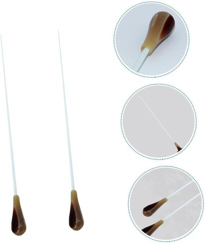 2pcs Professional Resin Conducting Sticks for Orchestra Performance and Elegant Music Accessory Smooth Handle for Comfortable Use Concerts and Stage Shows in Saudi Arabia