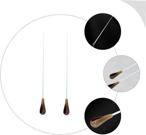2pcs Professional Resin Conducting Sticks for Orchestra Performance and Elegant Music Accessory Smooth Handle for Comfortable Use Concerts and Stage Shows in Saudi Arabia