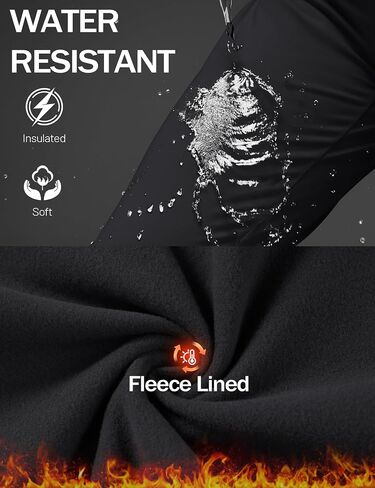 بنطلون رياضي نسائي من MAGCOMSEN مبطن بالصوف بخصر عالٍ ومقاوم للماء للشتاء الحراري والمشي لمسافات طويلة والجري مع جيوب in Kuwait