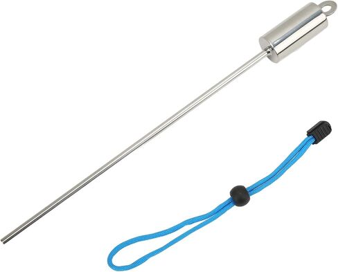 TOOKE 30cm Diving Stick Pointer Rod Stainless Steel Underwater Shaker Noise Maker with Lanyard Scale Measurement Tool for Scuba Diving Safety Accessories in Saudi Arabia
