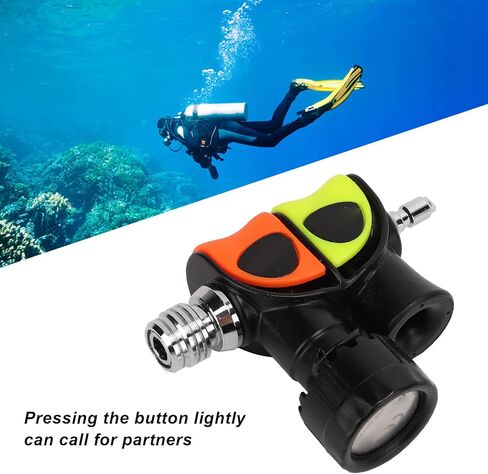 Diving Buzzer Sounder Double Frequency Underwater Universal Signal Acoustic Generator Amphibious Stainless Steel for Outdoor Activities Underwater Sports 213g in Saudi Arabia