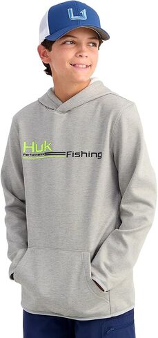 HUK Kids' Coldfront+ Graphic, Performance Fishing Hoodie in Saudi Arabia