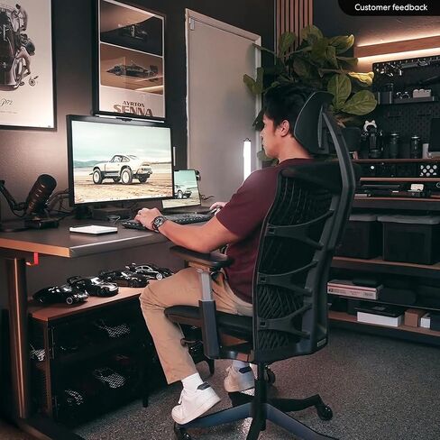 Autonomous ErgoChair Ultra 2 Ergonomic Office Chair Mesh Black Adjustable Lumbar Support, Rolling Swivel - Home office Desk Chairs with Wheels and Arms - Ergonomic Desk Chair Comfy for Gaming & Office in Saudi Arabia