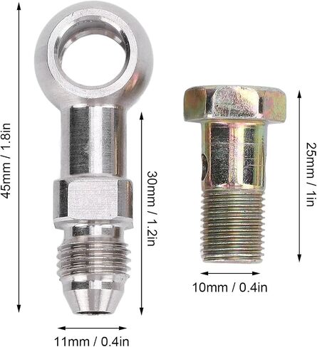 Stainless Steel Strong Load Bearing Banjo Bolt Adapter Kit, an-4 to 1/8in NPT, with Fast Installation for Liquid in Saudi Arabia