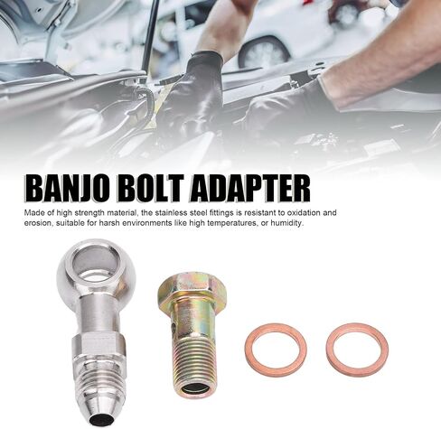 Stainless Steel Strong Load Bearing Banjo Bolt Adapter Kit, an-4 to 1/8in NPT, with Fast Installation for Liquid in Saudi Arabia