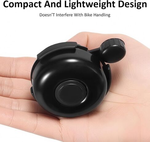 Classic Black Bike Bell Bicycle Accessories Kids and Adult Bikes Easy Installation Loud Ringing Sound in Saudi Arabia