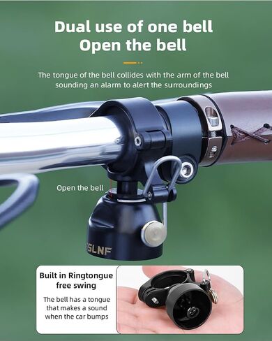 Bike Bell Multi Functional Bicycle Bell 100db Super Loud Mountain Bike Bell fit for 22.2-31.8mm Handlebar in Saudi Arabia