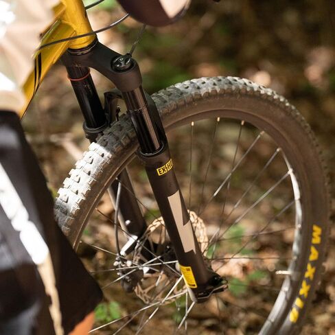27.5/29 شوكة تعليق MTB الهوائية، السفر 120 مم ضبط الارتداد أنبوب مستقيم/مدبب 28.6 مم QR 9 مم شوكة الدراجة الجبلية اليدوية/القفل عن بعد، دراجة XC خفيفة الوزن لصدمات الغاز in Saudi Arabia