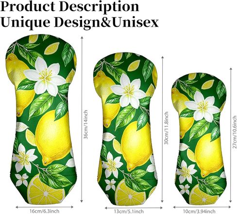Golf Club Covers Driver Fairway Hybrid Headcover Premium Leather Golf Head Covers for Woods and Driver Hybrid, Golf Headcovers Set for Women & Men in Saudi Arabia