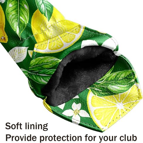 Golf Club Covers Driver Fairway Hybrid Headcover Premium Leather Golf Head Covers for Woods and Driver Hybrid, Golf Headcovers Set for Women & Men in Saudi Arabia
