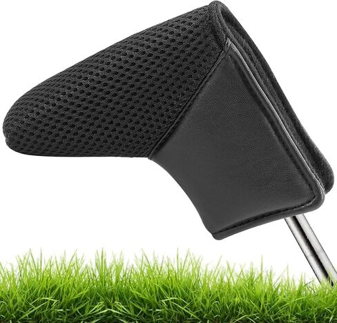 BIG TEETH Lightweight Mesh Golf Driver Headcovers Golf Fairway Wood Hybird Head Covers Club Protecter Putter Cover Full Black for All Black in Saudi Arabia