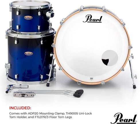 Pearl Drum Set, Gloss Deep Red Burst, inch (DMP927SPC261) in Saudi Arabia