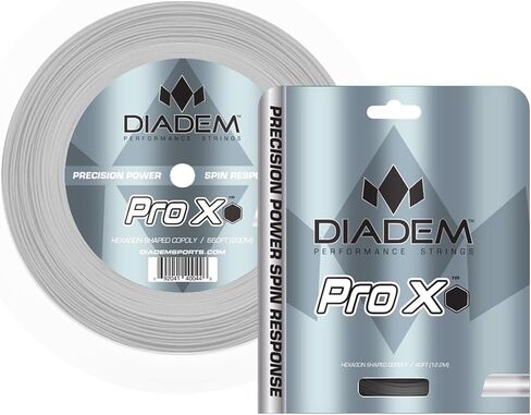 Diadem Pro X Tennis String Set - High-Performance Poly, Hexagon Design, Multiple Gauges for Power & Spin, 40 feet | 12.2m in Saudi Arabia