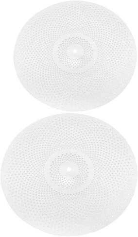 2pcs 14/16 Inch Mute Cymbals for Drum Set Silent Alloy Drum Cymbals Easy Installation for Noise Reduction Replacement Parts in Saudi Arabia