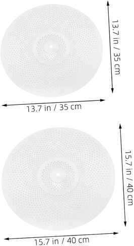 2pcs 14/16 Inch Mute Cymbals for Drum Set Silent Alloy Drum Cymbals Easy Installation for Noise Reduction Replacement Parts in Saudi Arabia