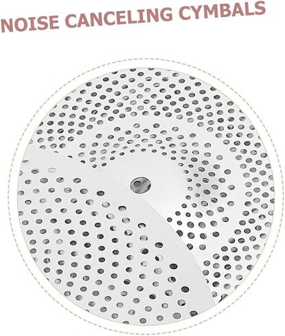 2pcs 14/16 Inch Mute Cymbals for Drum Set Silent Alloy Drum Cymbals Easy Installation for Noise Reduction Replacement Parts in Saudi Arabia