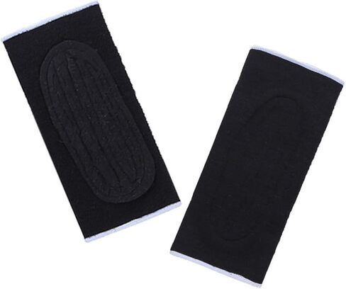 Unisex Warm Knee Pads 1 Pair Elastic Compression Sleeves for Sports Cycling Windproof Thermal Leg Warmers Knee Support for Men and Women Black in Saudi Arabia