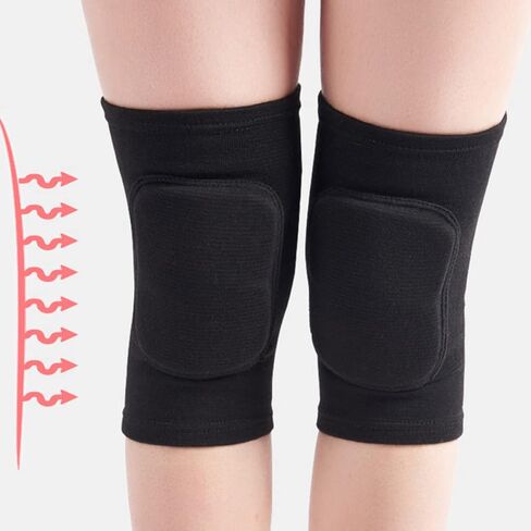 Thick Sponge Knee Pads 2pcs Adjustable Exercise Support for Gym Training Sports and Fitness Breathable and Comfortable Protection for Squats and Workouts in Kuwait