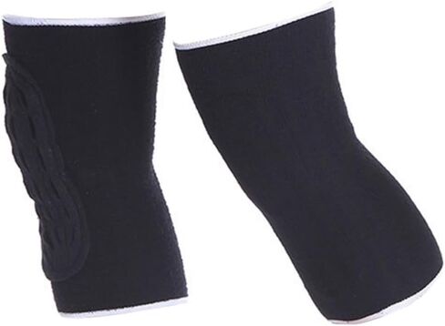 Warm Knee Pads for Mountain Bike Running Elastic Compression Sleeves Black Unisex Replacement in Saudi Arabia