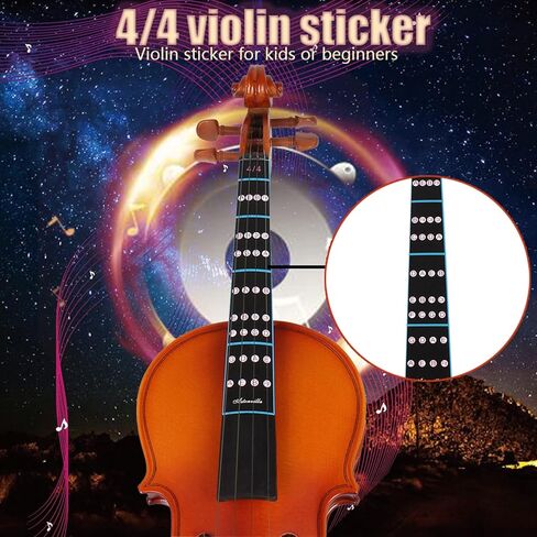 Violin Sticker, Violin Fingerboard Sticker, Removable 4/4 Violin Fiddle Finger Fingerboard Fretboard Sticker for Beginners Practice in Saudi Arabia